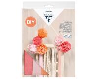 KIT CRÉPON, Décoration macramé 20,5x1,5x30cm - Assortiment