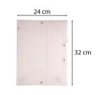 Carpeta Exacompta con gomas y 3 solapas Polipropileno 5/10º Chromaline - A4 - Incoloro