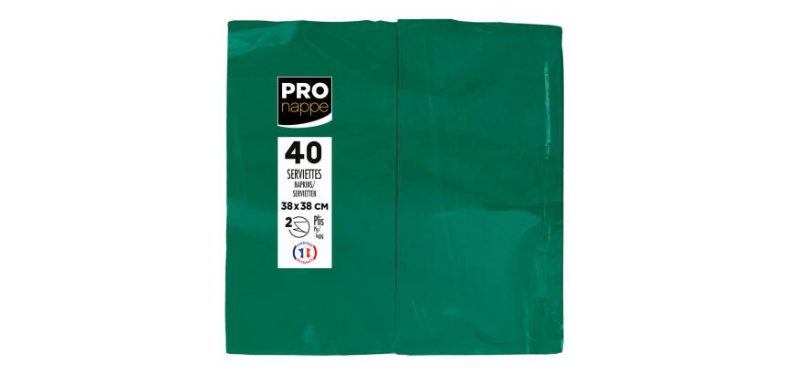 Pack of 500 paper tablecloths, folded to size, in film Format 60x60cm
