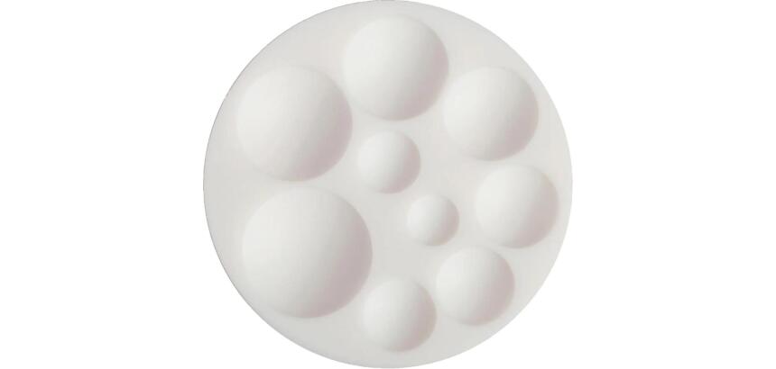 Cernit moule en silicone ø 7 cm Cabochons ronds - Blanc
