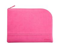 Rhodiarama pochette zippée en simili cuir - taille L (21x28 cm) - Fuchsia