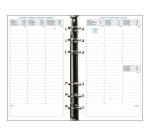 Organiseur Exatime 17 light Baltique 14 x 19 cm Semainier Septembre 2025 à Décembre 2026 - 16 mois