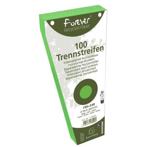 Fichas Separadores Fichas Separadores - retractiladas - Forever ® - Verde