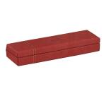 Rhodiarama plumier simili cuir italien 21x5,5x3 cm - Nacarat