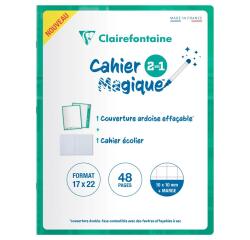Whiteboard Staplebound Notebook 10/10+M 170x220 - Turquoise Green