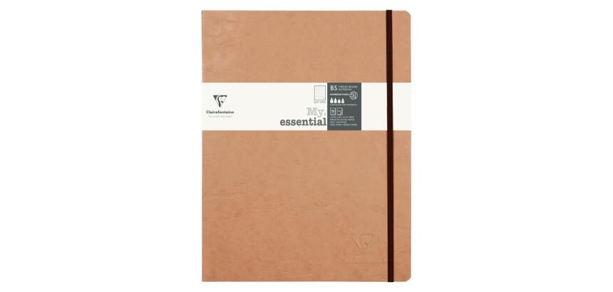 Clairefontaine Nomaddict My Essential Notebook - B5 - Dot - 90gsm - Havana||