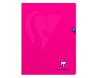 Cahier piqué Mimesys 24x32cm 48 pages grands carreaux couverture polypropylène Couleur aléatoire