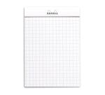 Rhodia N°12, geniet blok 8,5x12 cm, 80 blad klein geruit 5x5, 80g - Wit