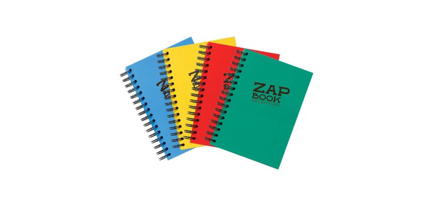 Zap Book carnet spiralé 160F A6 80g - Assortiment mixte