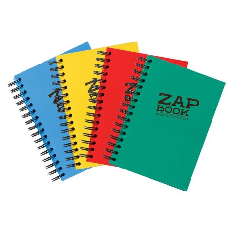 Zap Book carnet spiralé 160F A6 80g - Assortiment mixte