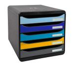 Cassettiera Big Box Plus 5 cassetti Bee Blue - Colori assortiti