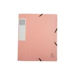 Boite de classement Cartobox livrée à plat Dos 60mm carte lustrée Aquarel - A4 - Couleurs assorties