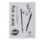 GraF'it dot bloc agrafé 80F A5 90g - Aléatoire
