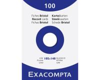 Pk 100 Exa Record Cards 105/148 White - White