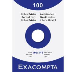 Pk 100 Exa Record Cards 105/148 White - White