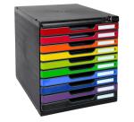 Cassettiera Modulo Iderama 10 cassetti con serratura - Arlecchino glossy