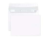 Boite de 500 Enveloppes Blanches C6-114x162mm - Auto-Adhésives - 90g/m2 - Blanc