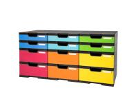 MODULODOC 12cases+drawer black/mous grey - Harlequin