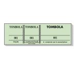 Bloc tombola 100 feuillets numérotés de 3 volets - Format 4,8x15 cm - Couleurs assorties