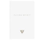 Flying Spirit piqûre textile 9x14cm 96 pages ligné motifs assortis papier ivoire 90g - Blanc