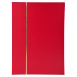 Stamp Album Faux Leather Cover 64p Red