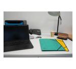 Trieur agrafé avec élastiques intérieur noir 7 compartiments - A4