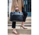 Exacompta Sacoche en cuir noir Exactive pour ordinateur portable  15,6''