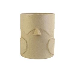 Pot à crayons oiseau 8x10,5x10cm - Kraft