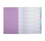 Trieur Harmonika avec élastiques 7 compartiments Aquarel - A4