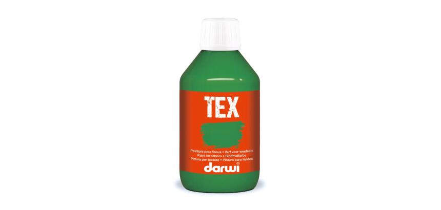 DARWI Flacon de 250 ml de Peinture Textile Opaque - Vert sapin