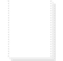 WHITE 3 PLY CARBONLESS COMP.PAP. 240X12'' - White