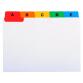 Record Cards A-Z 25 Reinforced Tabs A7 - White