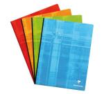 Cahier brochure dos toilé 24x32 cm 288 pages grands carreaux - Assortis