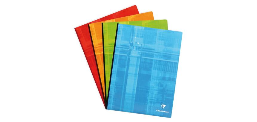 Cahier brochure dos toilé 24x32 cm 288 pages grands carreaux - Assortis