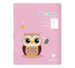 Cahier de poésie piqué Clairenfantine 17x22cm 48p grands carreaux + uni Couleur aléatoire - Assortis