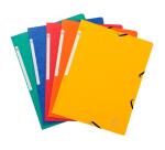 Elasticated folder without flap 355gsm hard glazed mottled premium pressboard - A4 size