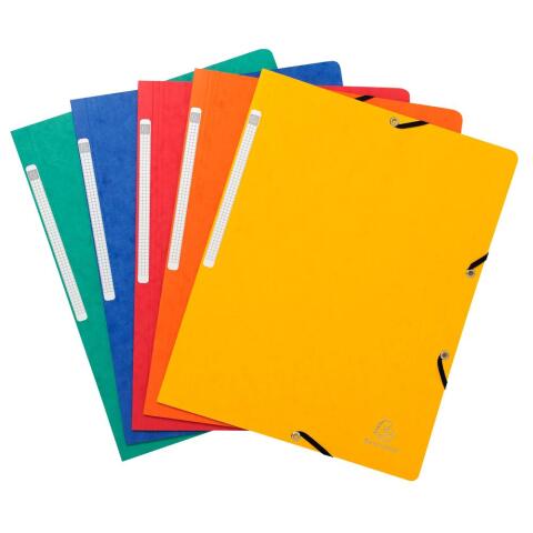 Carpetas con gomas sin solapa Cartulina lustrada 355 g/m2 - Colores surtidos