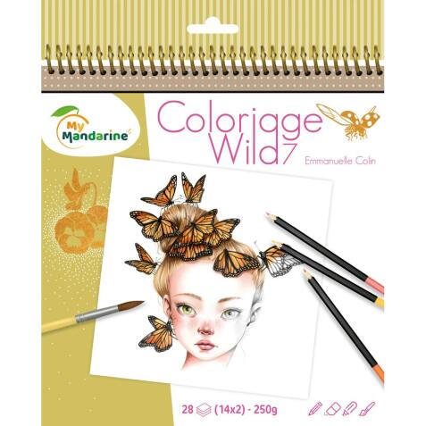 Carnet de coloriage Wild 7 - Or