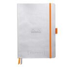 Rhodia Goalbook Softcover Notebook - Dot - 120 Sheets - 90gsm - Silver