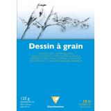Dessin à Grain bloc collé 20F A3 125g
