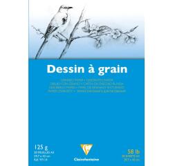Dessin à Grain bloc collé 20F A3 125g