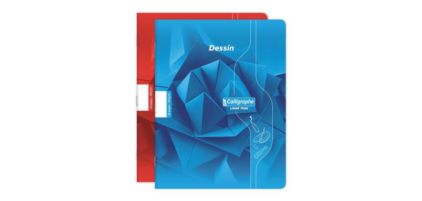 Cahier Dessin scolaire piqué 7000 17x22 cm 32 pages uni 90g