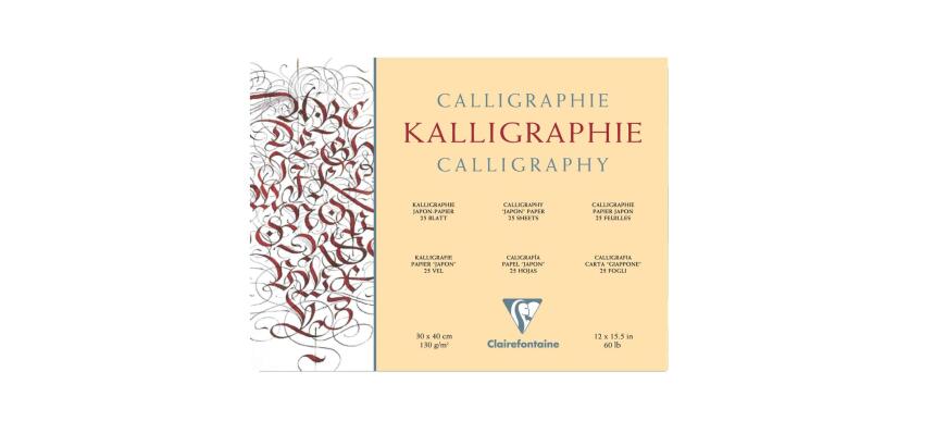 Calligraphie bloc collé 25F 30x40cm 130g