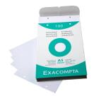 Pk 100 Exa Record Cards 148/200 Sq White - White