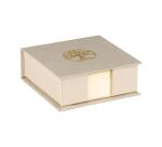 Inspire, Bloc cube, Toile du Marais, 11x11x4cm contenant 300 feuillets unis 9,8x9,8 cm