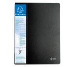Carpeta Exacompta de fundas con porta etiquetas 3 caras polipropileno rigido 120 vistas - A4 - Negro