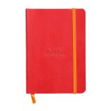 Rhodiarama carnet souple A6 144 pages dot papier ivoire 90g fermeture élastique - Coquelicot