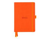 Rhodiarama Goalbook rembordé rigide A5 240 pages dot papier blanc 90g - Tangerine