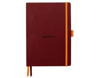 Rhodiarama Goalbook souple A5 240 pages dot papier ivoire 90g - Lie de vin