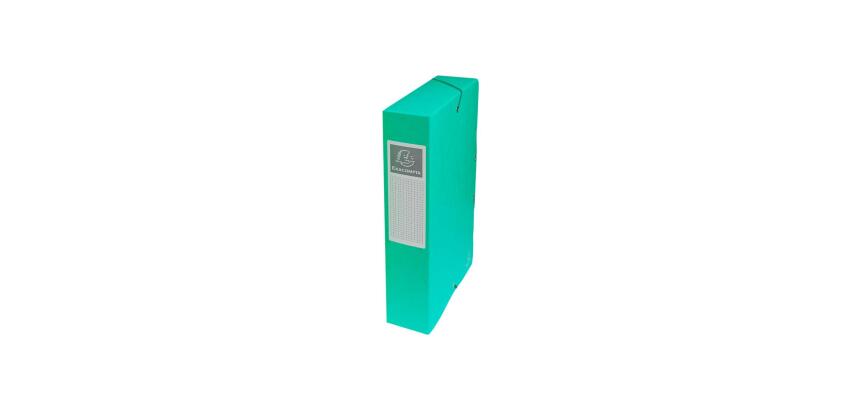 Archivbox aus Colorspan-Karton 600g, Rückenbreite 25mm, Gummizuverschluss, Rückenetikett, 25x33cm für DIN A4